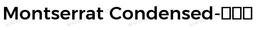 Montserrat Condensed字体转换